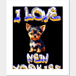 I Love New Yorkies Posters and Art